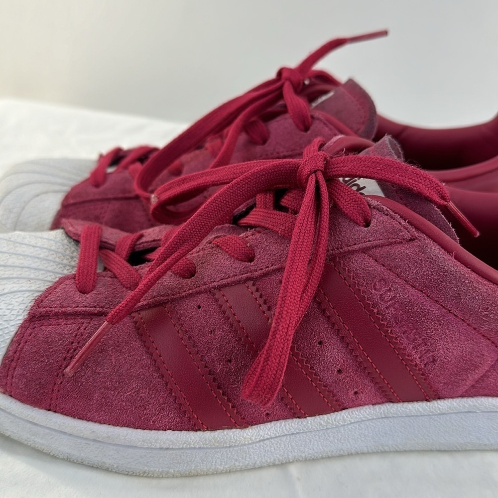 Adidas Superstar Pink Suede Sneakers - Picture 3 of 11